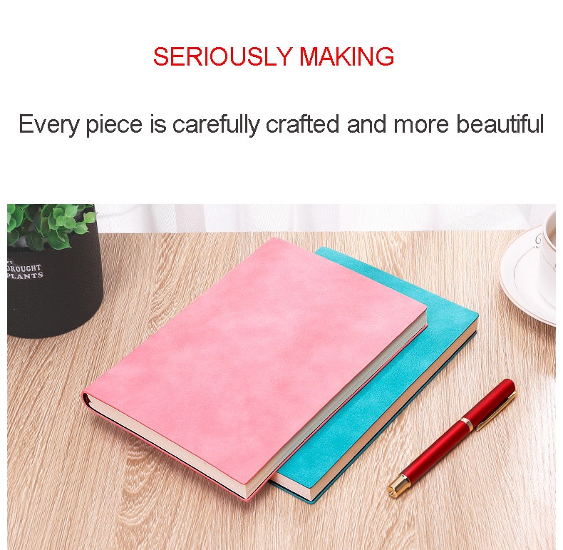 A5 Notepad with Soft Leather Cover