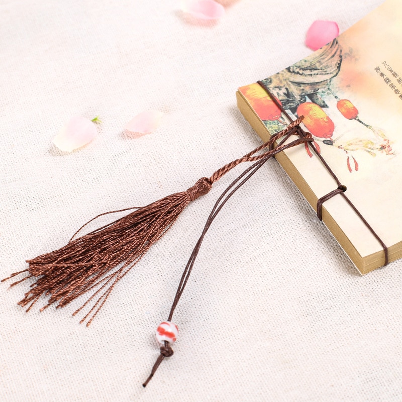 Oriental Style Sketchbook with Tassel Pendant