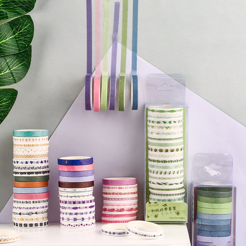 Set of Twenty  Decorative Washi Tapes