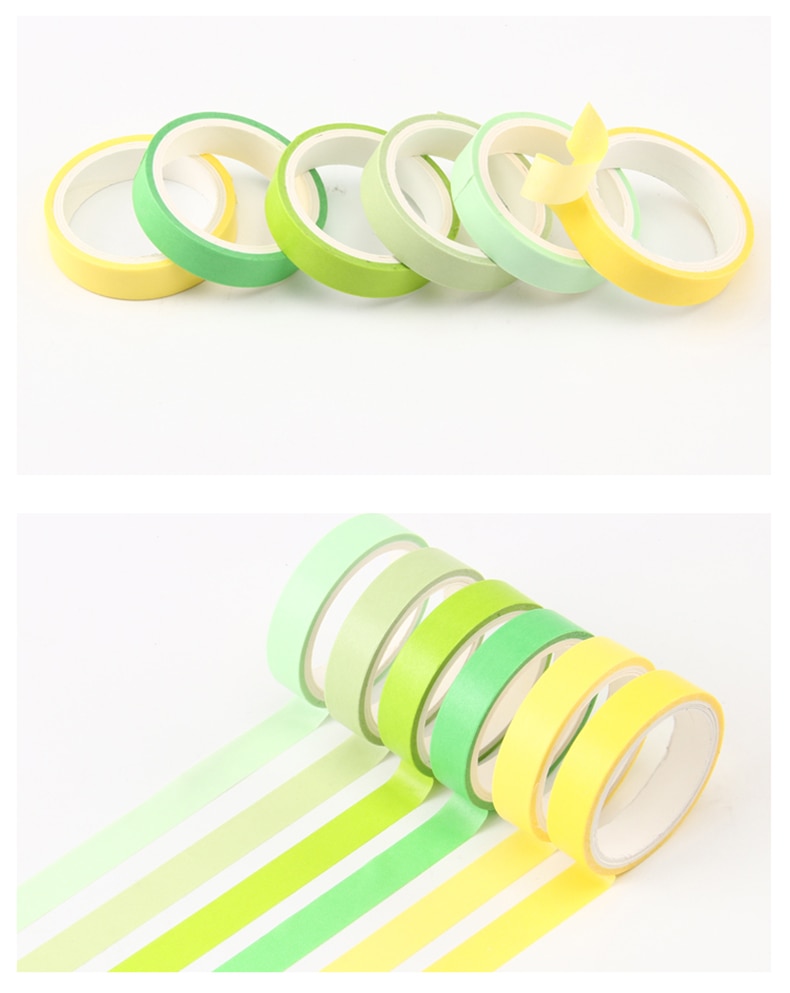 Set of 6 Paper Washi Tapes