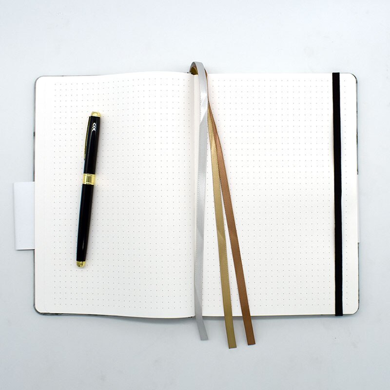 Dotted Journal in Marble Print